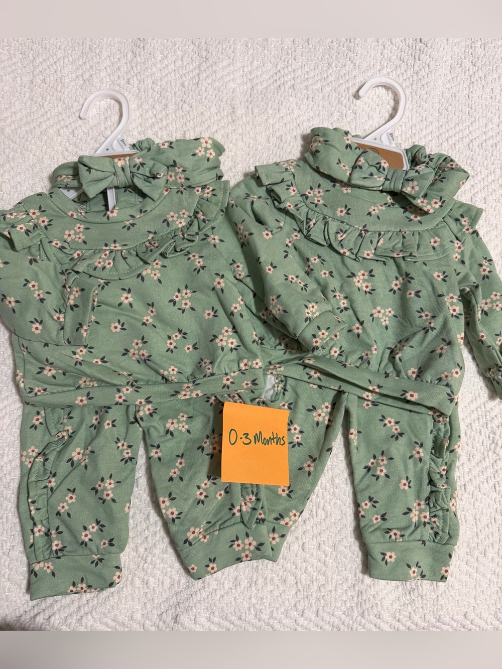 0-3month twin baby girl new outfits with tags!!
